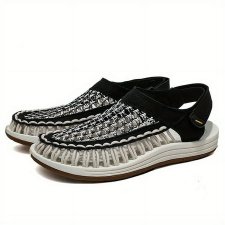 

Men s Summer Hiking Beach Shoes Slippers Breathable Mesh Sandals Closed Toe Fisherman