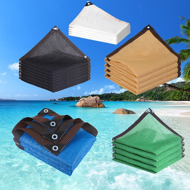 Vela de sombra solar exterior - Toldo rectangular 95% UV para patio, piscina y jardín - Tela verde HDPE de 200x300cm