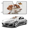 thumbnail image 3 of Cavalier King Charles Spaniel Dog Print Car Windshield Sun Shade Block UV Rays Sun Visor Protector Accordion Folding Sunshade Keep Vehicle Cool&Damage Free 51"x28", 3 of 7
