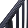 thumbnail image 3 of Handrails for Outdoor Steps, Fit 2 or 3 Steps Outdoor Stair Railing, Picket#2 Wrought Iron Handrail, Flexible Porch Railing, Black Transitional Handrails for Concrete Steps or Wooden Stairs, 3 of 9