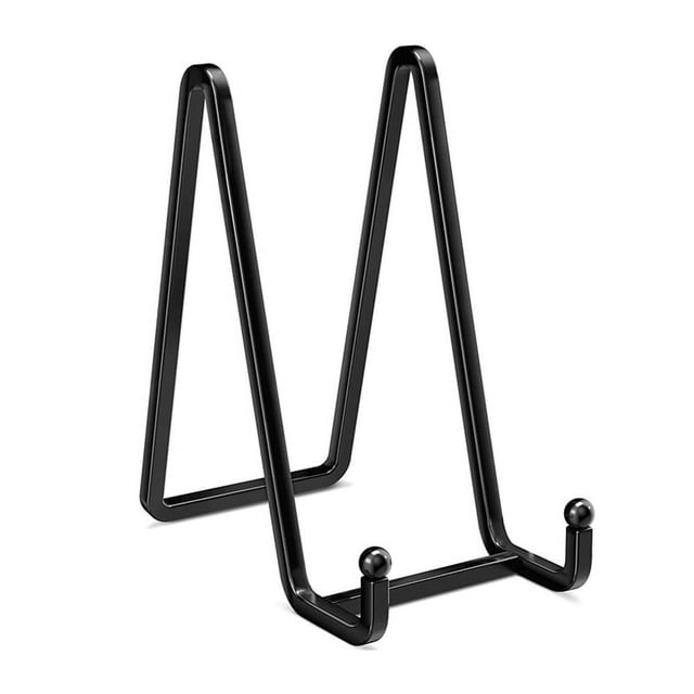 LEEYNEER 3 Inch Plate Stands for Display Metal Frame Holder Stand Picture Decorative Plate Book Photo Easel