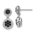 thumbnail image 3 of 14K White Gold Black/White Diamond Earrings (0.723Ct), 3 of 4