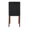 thumbnail image 6 of Tcbosik PU Leather Dining Chairs Set of 4, Upholstered Kitchen Armless Kitchen Chair with Button Tufted Back and Metal Legs for Living Room, Black & Walnut, 6 of 10