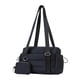 thumbnail image 1 of Bolso de gimnasio, bolso de mano con cartera pequeña, correa ajustable, bandolera ligera y de lona Negro, 1 of 9