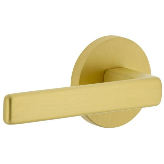Viaggio Clolus_Prv_234_Lh Circolo Left Handed Solid Brass Privacy Door Lever Set - Brass