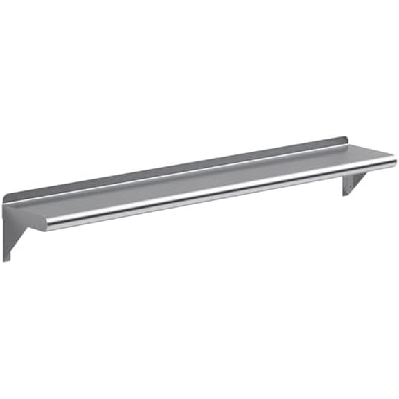 8" X 48" Stainless Steel Wall Shelf | Metal Shelving | Garage, Laundry, Storage, Utility Room | Restaurant, Commercial Kitchen | NSF$$Storage