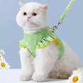 thumbnail image 3 of Cat and Small Dog Harness Dress with Leash for Girls Adjustable No Pull Escape Proof Soft Walking Jacket Waterproof Puppies,M, 3 of 5