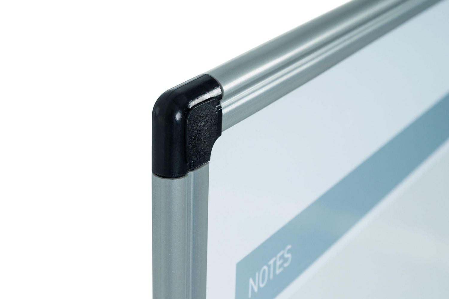 MasterVision Calendrier mensuel magnétique effaçable à sec avec combo tableau en liège à punaiser et plateau pour marqueurs, 18" x 24", cadre en plastique gris.