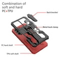 thumbnail image 4 of Dteck for Samsung A54 5G Case with Foldable Kickstand, Military Grade Rugged Shockproof Anti-Drop Fit Magnetic Car Mount Anti-Slip Anti-Fingerprin Case, Red, 4 of 8