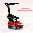 thumbnail image 4 of Costway 3-in-1 Licensed Bentley Kids Ride On Push Car Toddler Sliding Car w/Canopy Red, 4 of 11