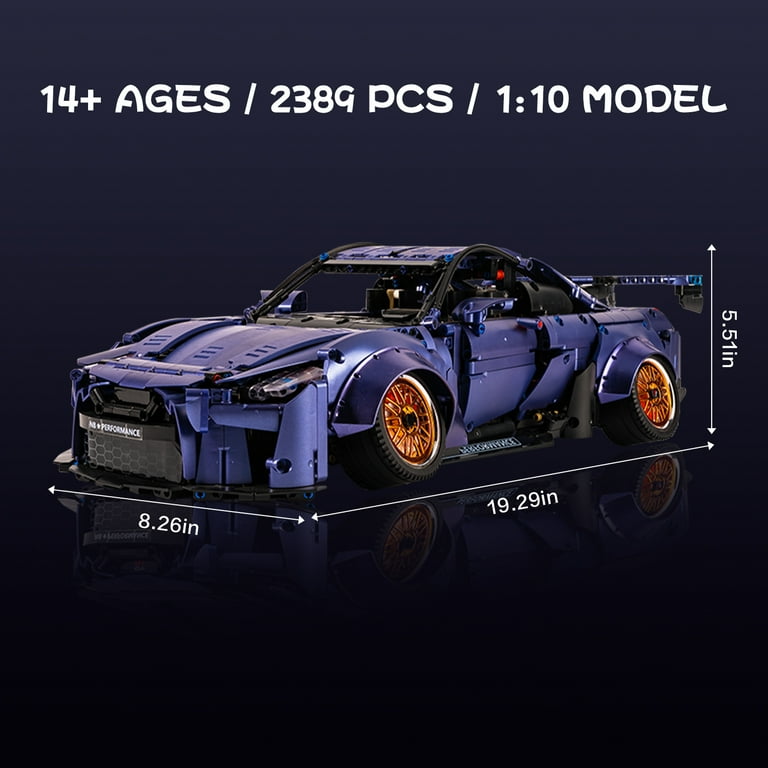 RSR Best☆1 bB QNC20 QOQ 1:10 Scale Supercar Building Blocks Toys - With Lifelike