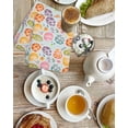 thumbnail image 4 of Easter Eggs Kitchen Dish Towels for Drying Dishes Set of 3, Colorful Eggs Spring Flowers Leaves Rustic Blue Waffle Weave Microfiber Hand Tea Bathroom Towels Quick Dry & Absorbent Towel 15.7x23.6, 4 of 7