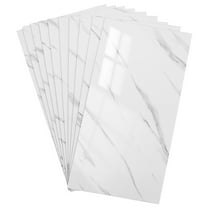 OATIPHO 10Pcs Self Adhesive Wall Sticker Beige Marble Pattern Wallpaper for Home Use