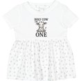 thumbnail image 3 of Inktastic Holy Cow I'm One Birthday Girls Baby Dress, 3 of 5