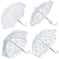 thumbnail image 4 of Small lacy parasol Handle Umbrellas Embroidery Parasol Lace Floral Umbrella, 4 of 8