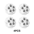 thumbnail image 2 of Bewildely 4x polea Universal con ruedas para electrodomésticos de cocina caja de almacenamiento DIY Mini rueda giratoria de 360 ° Decoración del hogar 4 piezas blanco, 2 of 6