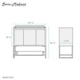thumbnail image 5 of Marseille 36" Bathroom Vanity in Oak - Cabinet Only, 5 of 5