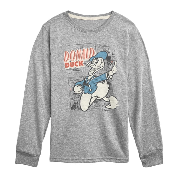 Disney - Comic Donald - Youth Boys Long Sleeve Graphic T-Shirt