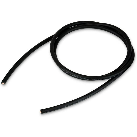 TEMCo 8 AWG PV Solar Panel Wire 5 Ft Black Power Cable UL 4703 Copper MADE IN USA