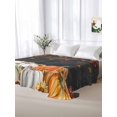 thumbnail image 6 of Full Flat Sheet Only Thanksgiving Pumpkin Maple Leaf Soft Microfiber Cooling Bedding Sheets Sunflower Black Board Flat Bed Sheet for Hotel,Home Decor, 6 of 9