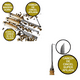 thumbnail image 3 of Cincel Formon Juego Madera Gubia Carpintero Tallado 12 pzs Marron/Plata, 3 of 4