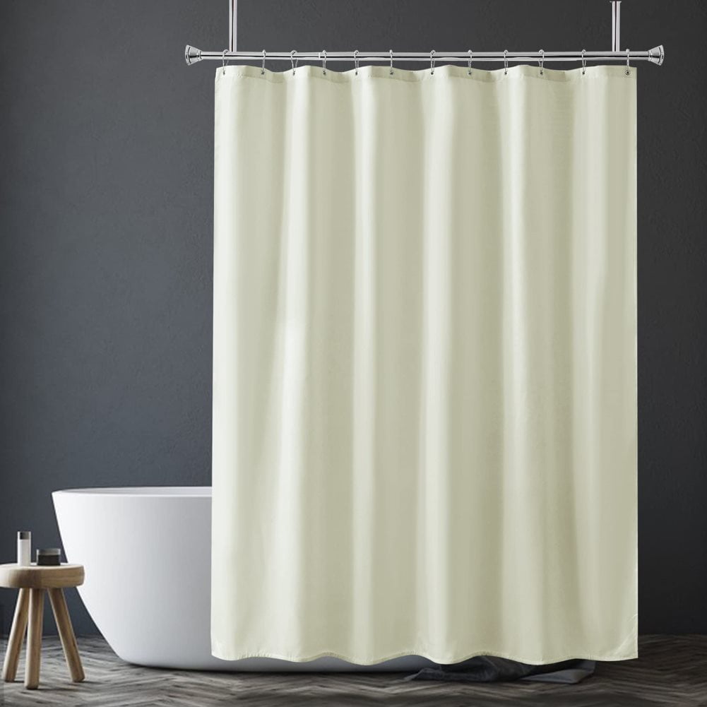 Ivory Shower Curtain Liner, Ivory Fabric Shower Liner, 2in1 Bathroom
