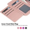 thumbnail image 4 of Entronix Foldable Case Compatible with Galaxy S26 Plus, Book Wallet Cover with Cash Card Holder & Lanyard, Hot Pink, 4 of 5