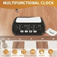 thumbnail image 4 of Chess Clock, Digital Chess & Game , 3-In-1 Multipurpose Portable Professional Clock Black, 4 of 6