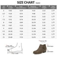 thumbnail image 7 of Pennysue Women Low Chunky Stacked Heel Boots Taupe Pu Side Zipper Ankle Booties 8M, 7 of 7