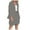 Grey, variant on Womens 2 Piece Blazer Shorts Set Long Sleeve Double Breasted Suit Jackets And Shorts Suit Business Outfits Loose Fit Matching Outfits
