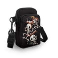 thumbnail image 3 of HELLHERO Happy Skeletons Sling Bag for Adult with Zipper Closed Crossbody Small Crossbody Bags Polyester with Adjustable Strap, 3 of 7