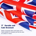 thumbnail image 2 of 26 pies una cadena de 25 banderas temáticas del Reino Unido Union Jack banderines decoración real nacional británica, 2 of 5