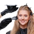 thumbnail image 5 of Juego de Herramientas para teñir el cabello, 26 Uds., herramientas de peluquería, cepillo desechable, peine, gorro de baño, guantes de látex, cuenco para teñir el cabello, 5 of 5
