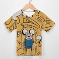 thumbnail image 3 of Adventure Time Kids Short Sleeve Tee Shirt Novelty Crewneck T-Shirts Unisex Summer Blouse Tops for Boys Girls 160CM, 3 of 8