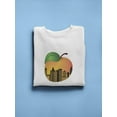 thumbnail image 3 of Atlanta City On A Peach Sweatshirt Women -Image by Shutterstock, Female x-Large, 3 of 4