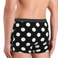 thumbnail image 5 of Haiem Black and White Polka Dot Men's Boxer Briefs, Every Day Comfort Stretch Cotton Moisture-Wicking Underwear-X-Large, 5 of 9