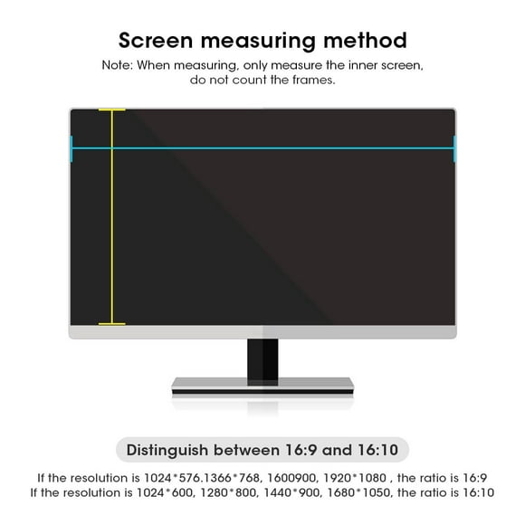 FLAMEEN Computer Accessory,21.5in 16:9 Screen Anti‑Peeping Film Monitor Protective Filter Accessory For Desktop Computer,Computer Anti‑Peeping Filter