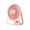 Pink, variant on Desktop Fan with Motion Sensor Night Light, USB Rechargeable, 5 Speeds Foldable, Quiet, for Travel, Office, Bedroom