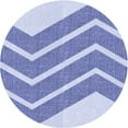 thumbnail image 1 of Ahgly Company Machine Washable Indoor Round Transitional Heavenly Blue Area Rugs, 6' Round, 1 of 7