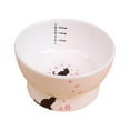 thumbnail image 4 of Raised Cat Food Bowl Non Slip Pet Bowls Drinking Ceramic    Size Chart:, 4 of 9