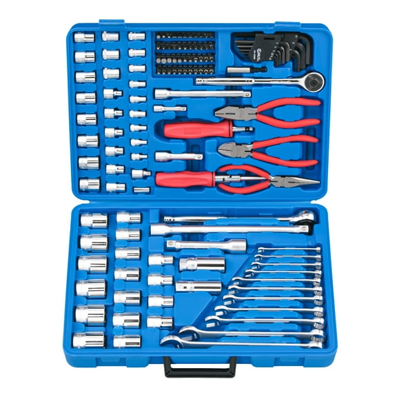 Genius Tools 125 Piece 1/4", 3/8" & 1/2" Dr. Metric Tool Set - AC-234125