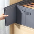thumbnail image 5 of Artefacto de almacenamiento separado para suéter de jeans Caja de almacenamiento de armario organizador Caja de almacenamiento con compartimento engrosado Caja de ropa interior para dormitorio, 5 of 5