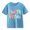 Sky Blue, variant on YunPes Fourth Grade Girls Boys First Day of School T-shirts Funny Graphic Print Short Sleeve Tops Kids Summer Crewneck Tee Back to School