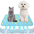 thumbnail image 1 of Pet Cooling Mat Cat Dog Cushion Pad Summer Cool Down Comfortable Soft for Pets and Adults (M, Blue), 1 of 5