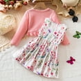 thumbnail image 6 of NAISIBABY Toddler Girls Dresses, Sleeveless Floral Dress and Long Sleeve Knit Cardigan Casual Party Dresses 2-Piece Pink 12Months, 6 of 9
