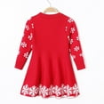 thumbnail image 4 of Robe Chandail de Noël pour Filles Enfants Robe d'Hiver Décontractée pour Bébé 2-7 Ans, 4 of 5