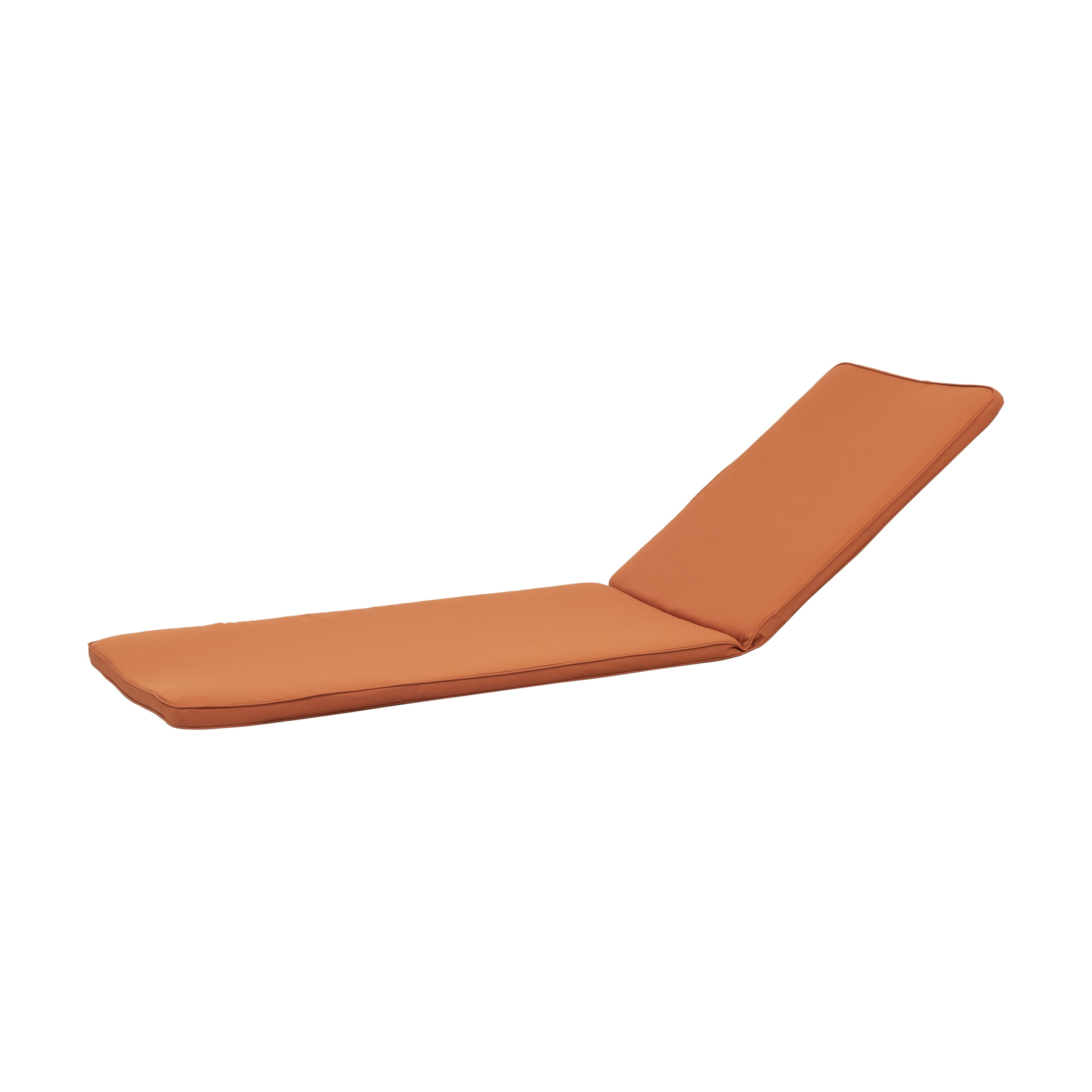 Maddison Outdoor Fabric Chaise Lounge Cushion, Set of 2, Rust Orange