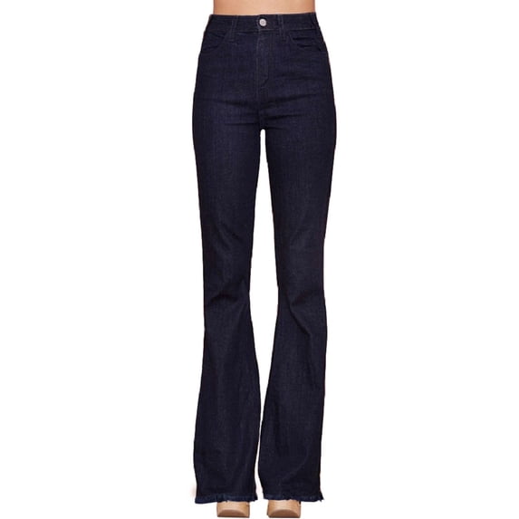 Hidden Jeans Womens Dark Wash Flare Skinny Jeans (31)