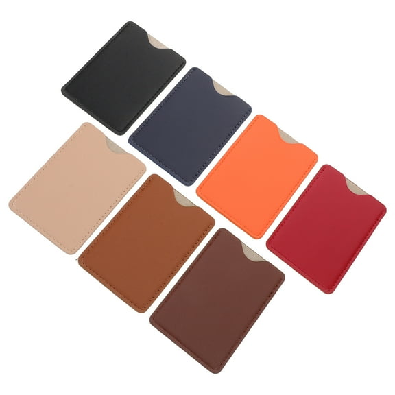 SEWCHICS 7Pcs Portable PU Card Protector Sleeves with Privacy Blocking Feature
