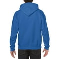 thumbnail image 2 of Gildan Mens Heavy Blend Hooded Sweatshirt, M, Royal, 2 of 2